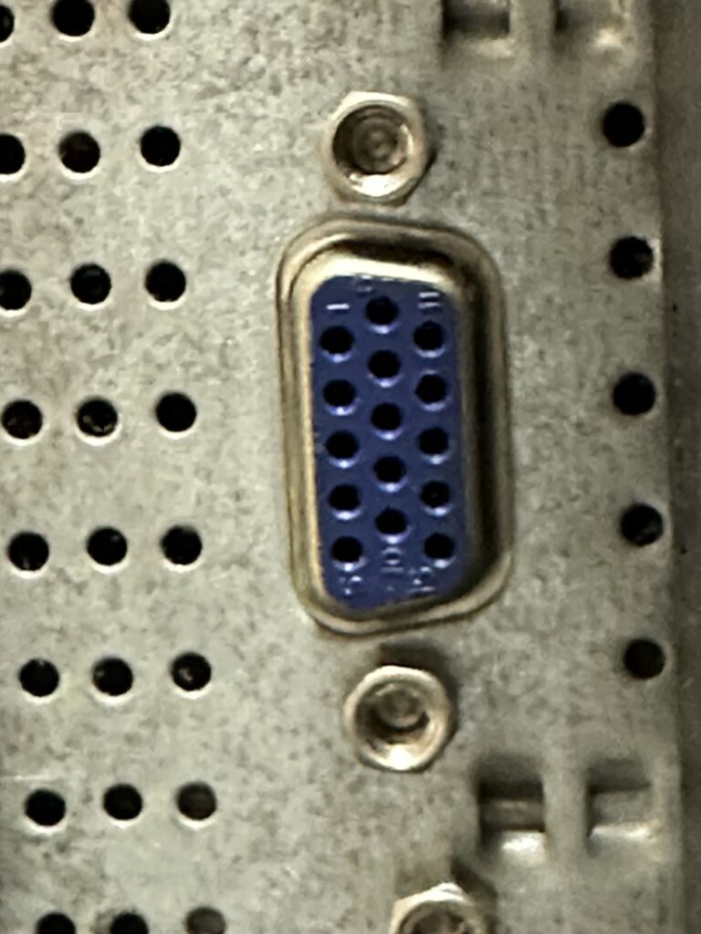 VGAの差込口の写真