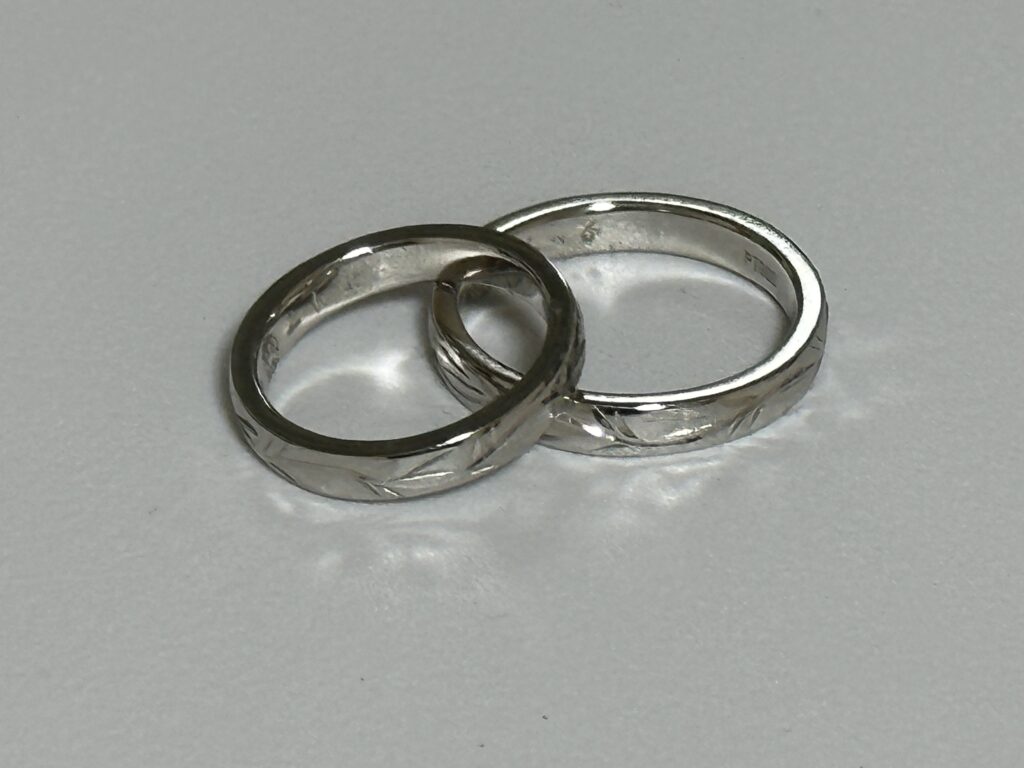 ジュエリークラフトMAKIで作られた手作りの指輪