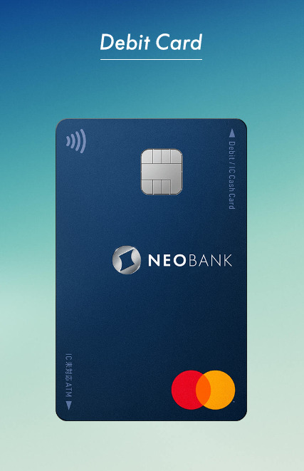 住信SBIネット銀行のデビットカードの図