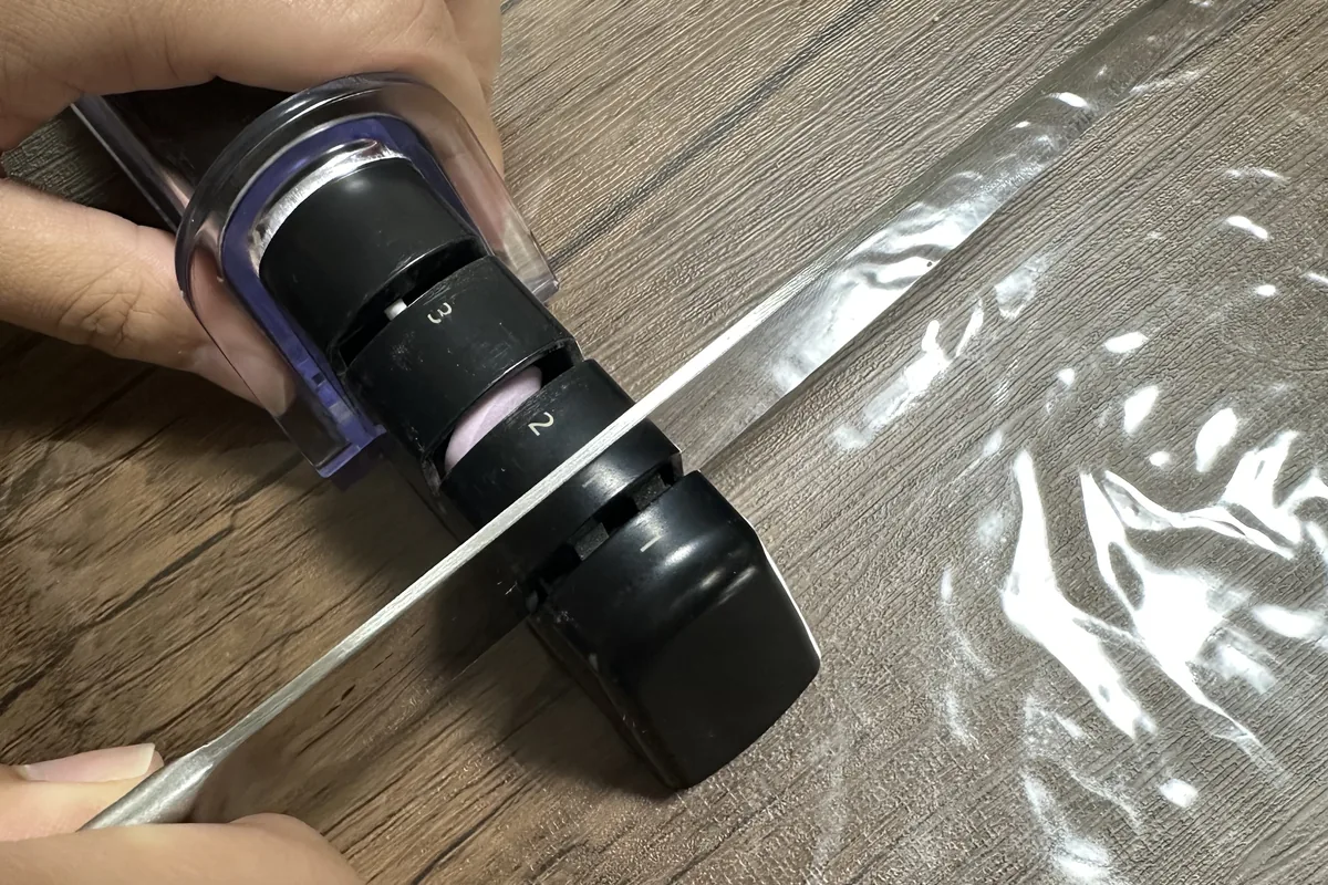 AP-0308で月1メンテナンス中の手元（ダイヤ側→セラミック側の順で5往復ずつ、2分で終了）